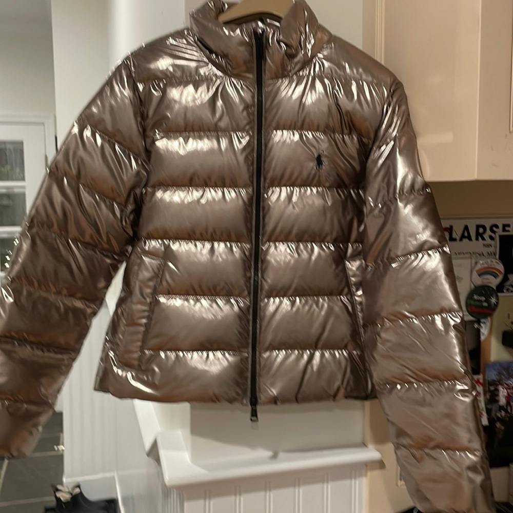 Polo metallic gold jacket. Only worn a few times